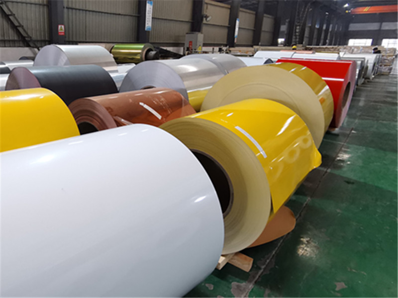 Coated aluminum coil