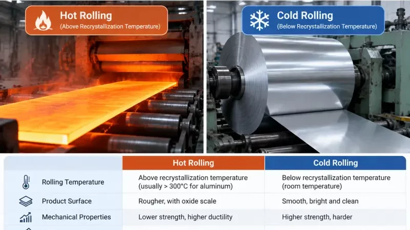 Difference between hot and cold rolling