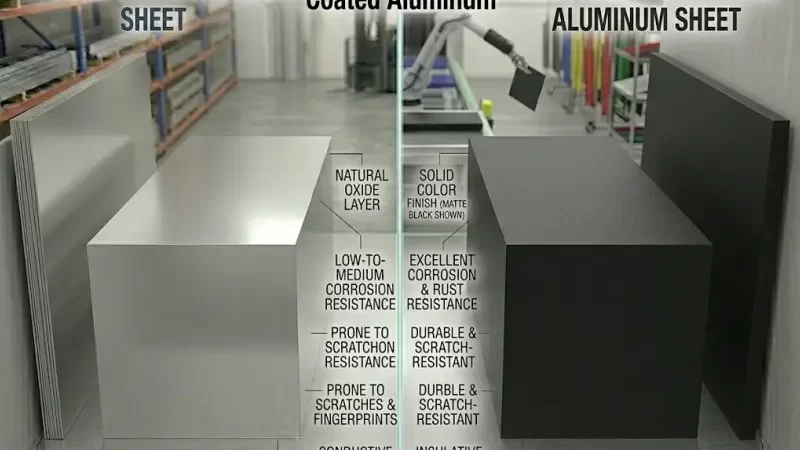What is the difference between aluminium and powder coated aluminium?
