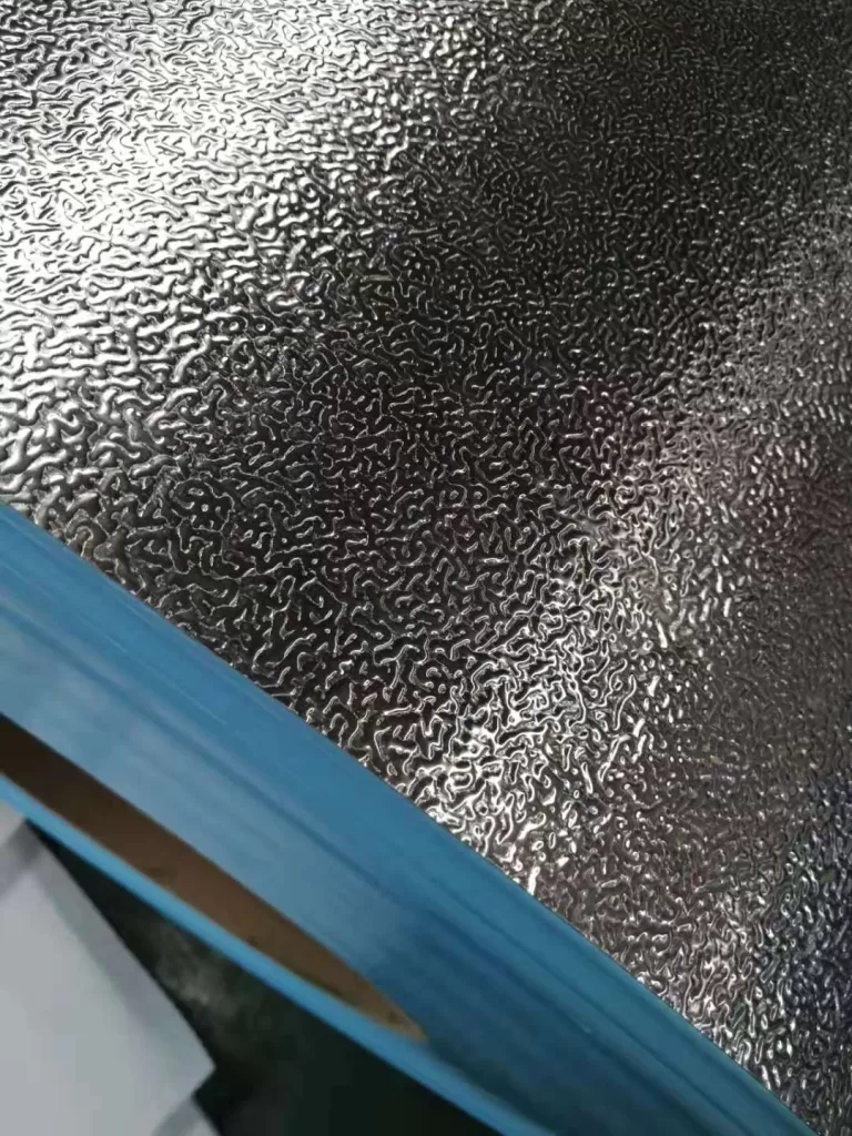 Embossed aluminum PSMB