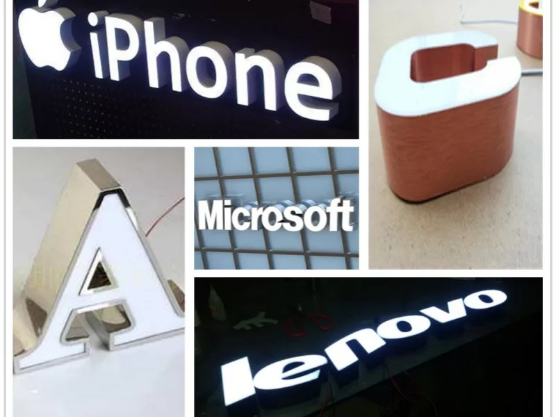 Applications of aluminum channel letter strips