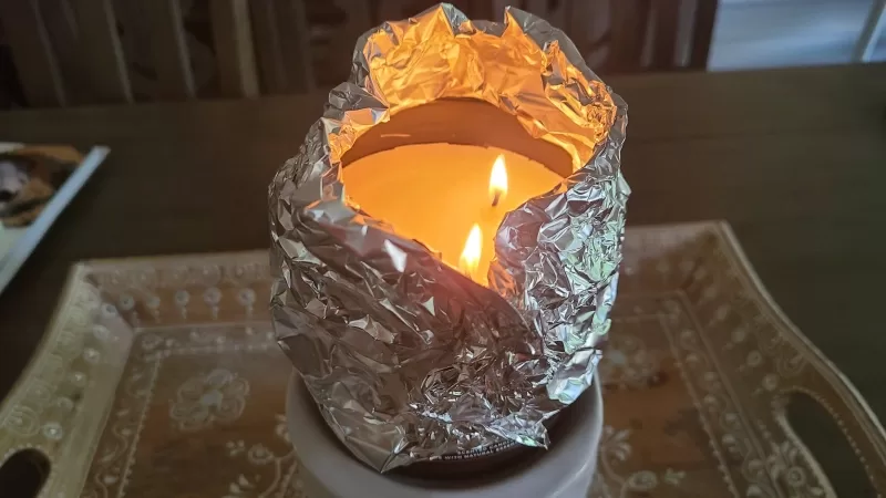 Aluminium Foil How to Fix Candle Tunneling