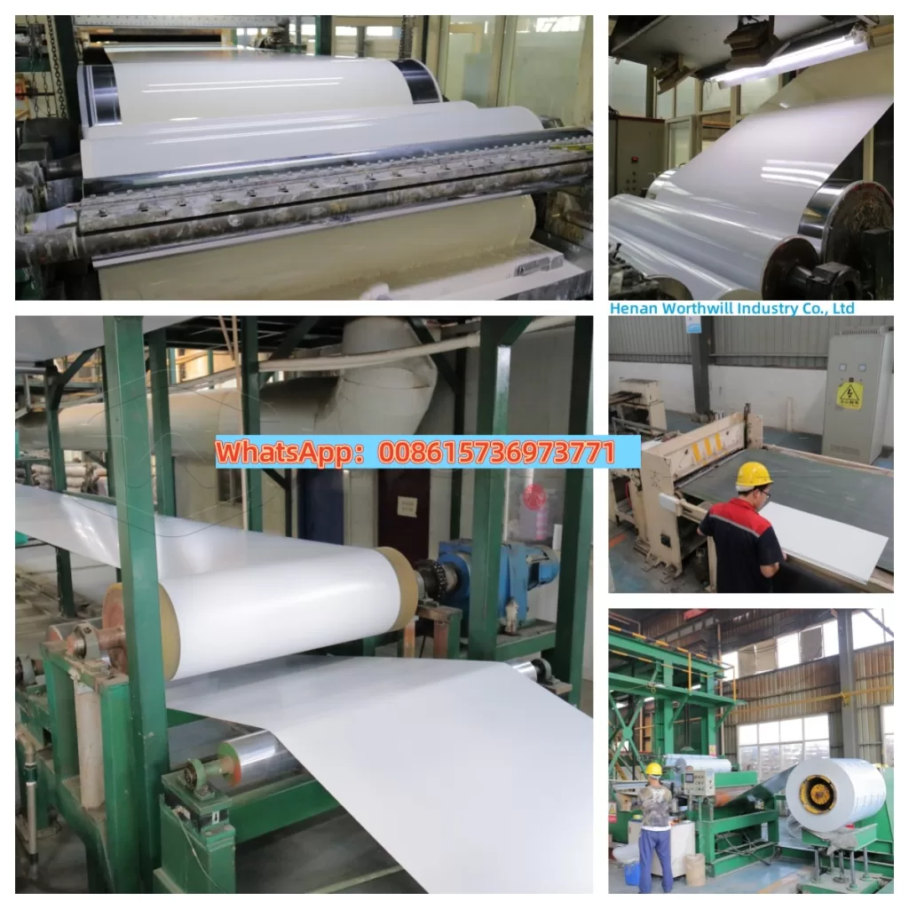 white color coated aluminum coil