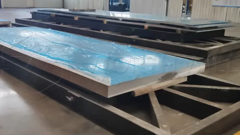 Polished aluminum sheet 1/4 inch