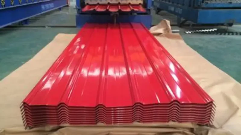 Corrugated aluminium sheet for roof applications