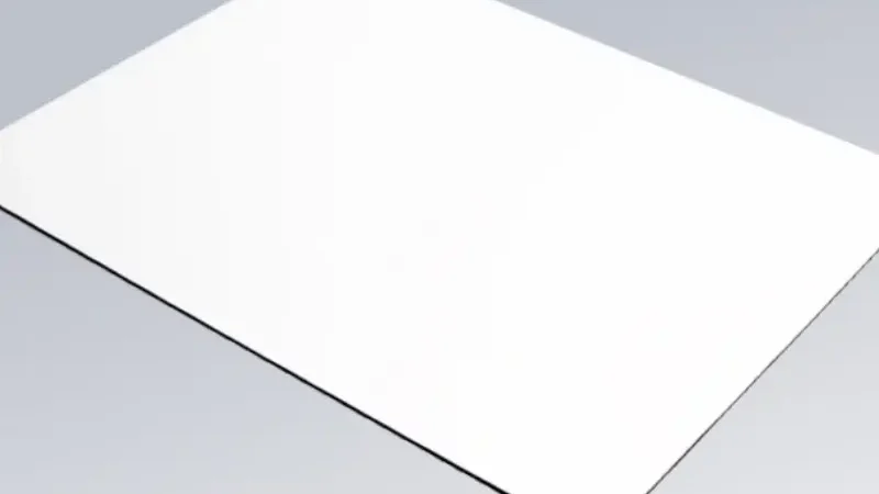 White Aluminum Sheet