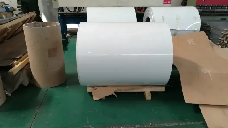 Color coated aluminum for roofing and cladding