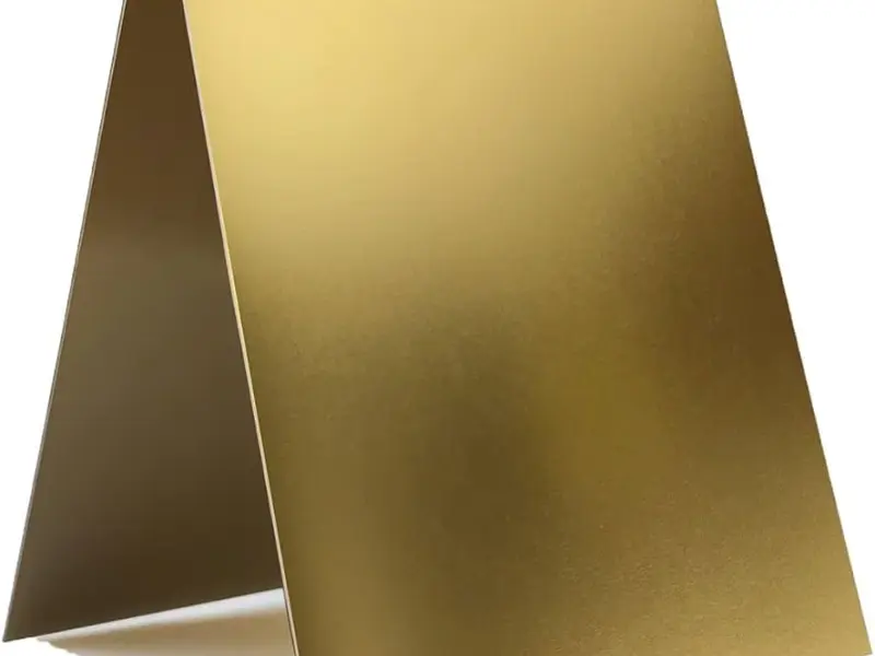 Gold anodized aluminum