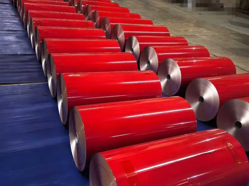 Prepainted aluminum foil in different colors