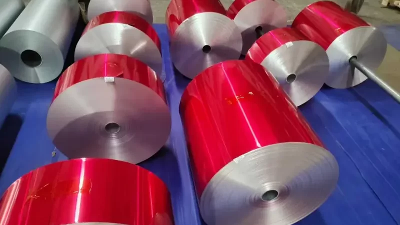 Durable painted aluminum foil for packaging
