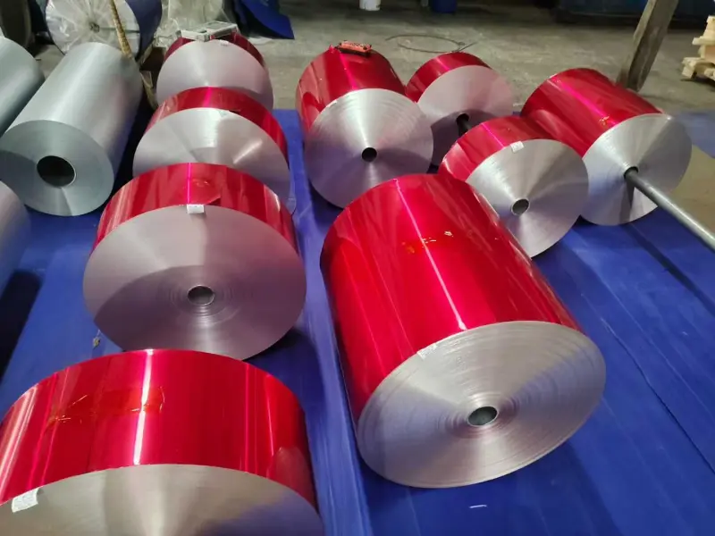 Durable painted aluminum foil for packaging