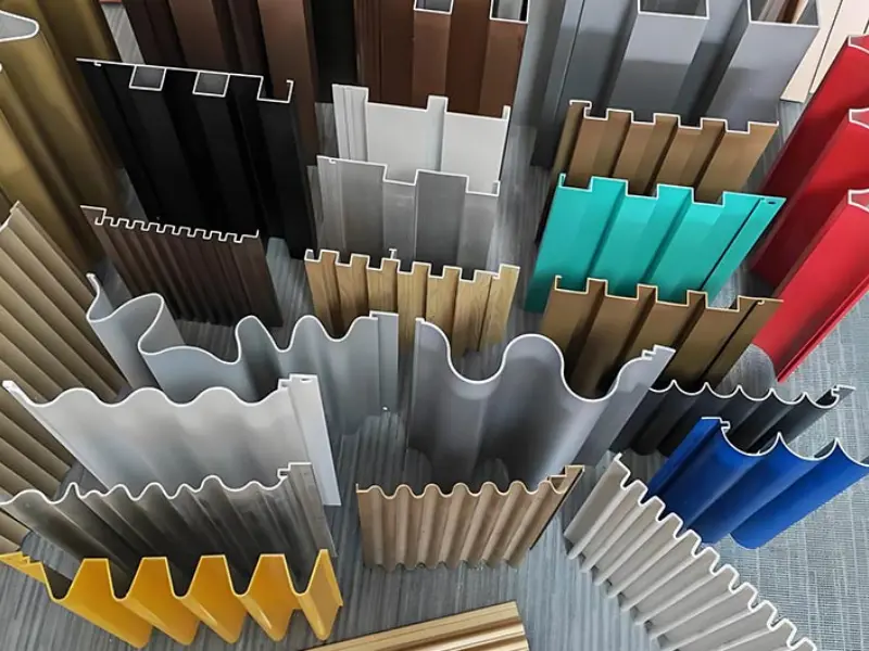 Industrial corrugated aluminum sheet panel structure
