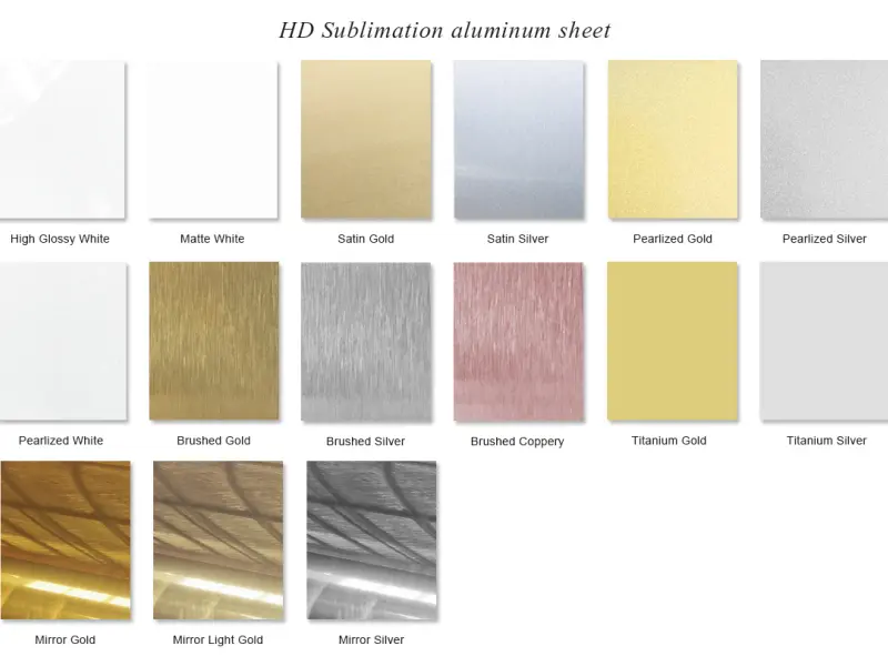 Sublimation Aluminum Blanks