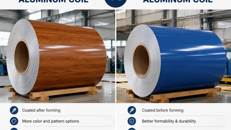 Color Coated Aluminum Coil vs Prepainted Aluminum Coil