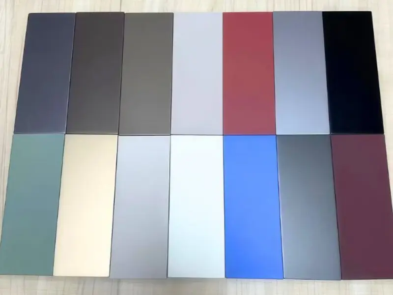 Anodized aluminum plate