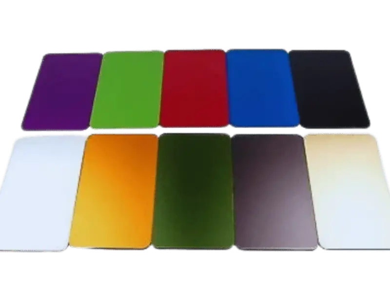Anodized aluminum plate