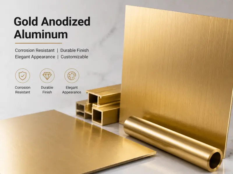 Gold Anodized Aluminum